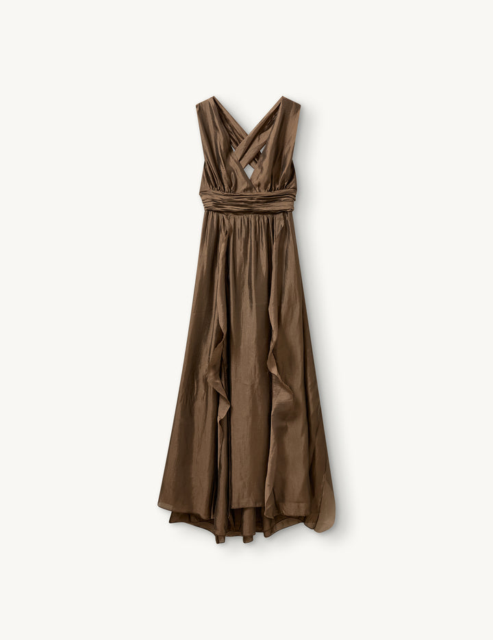 Gilian Halter Gown Dusty Blue 4 / Dusty Blue