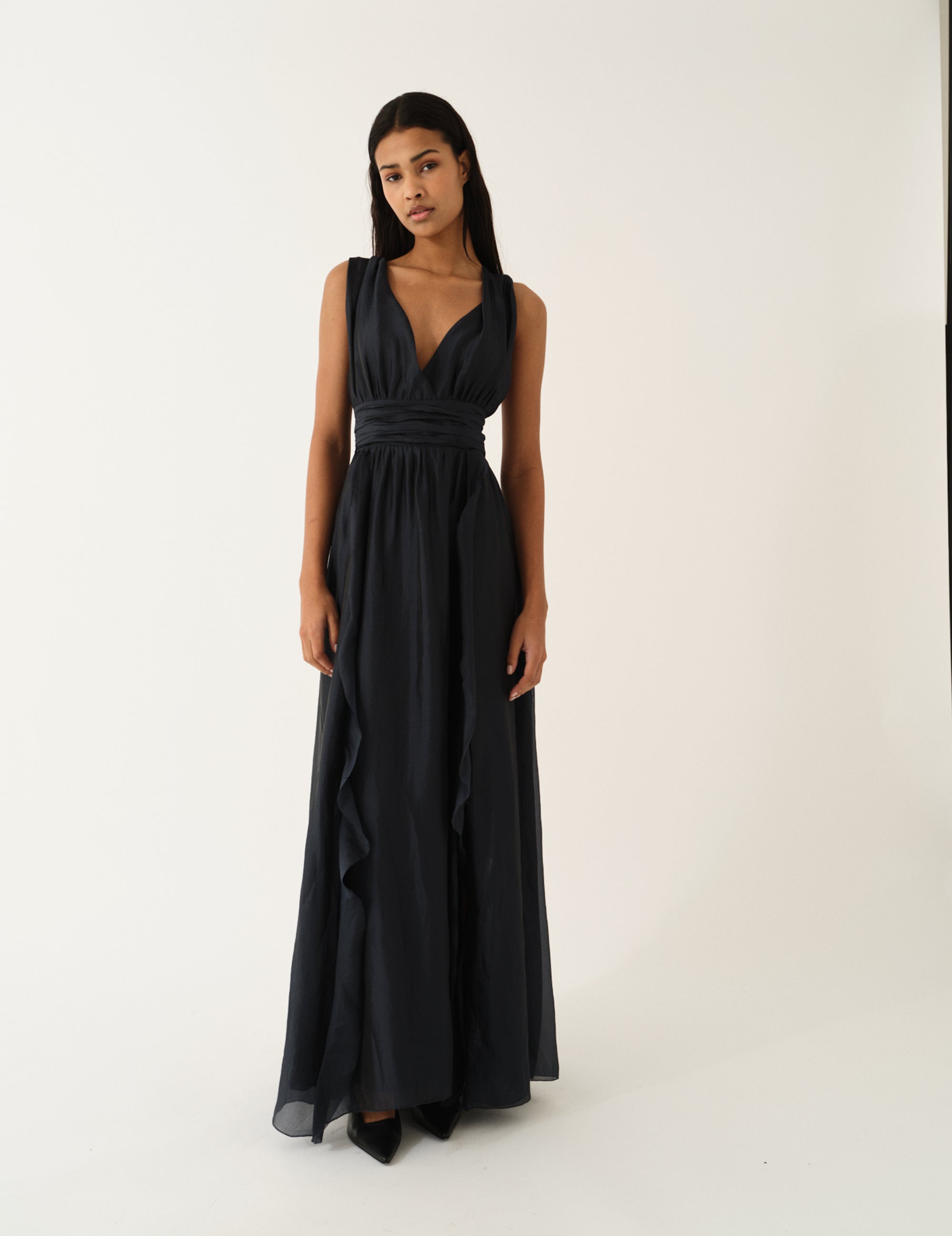 Gilian Halter Gown Navy