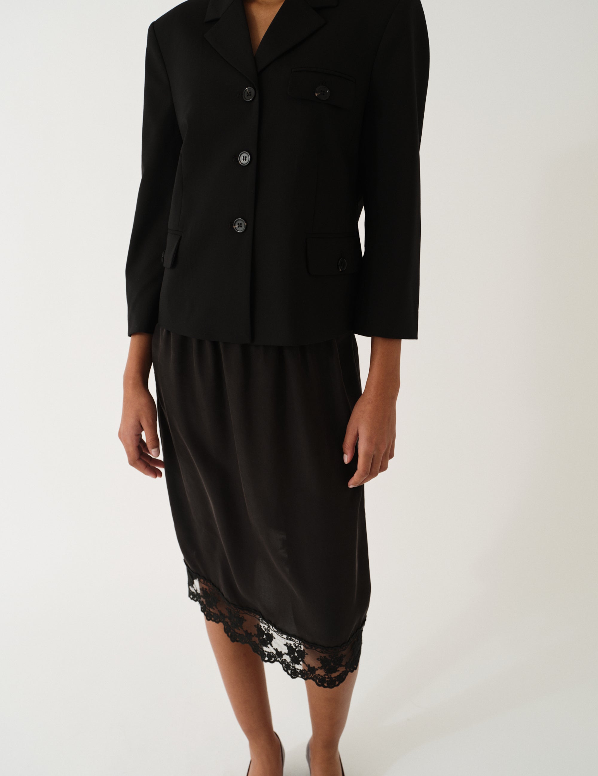 Grand Fitted Jacket Black