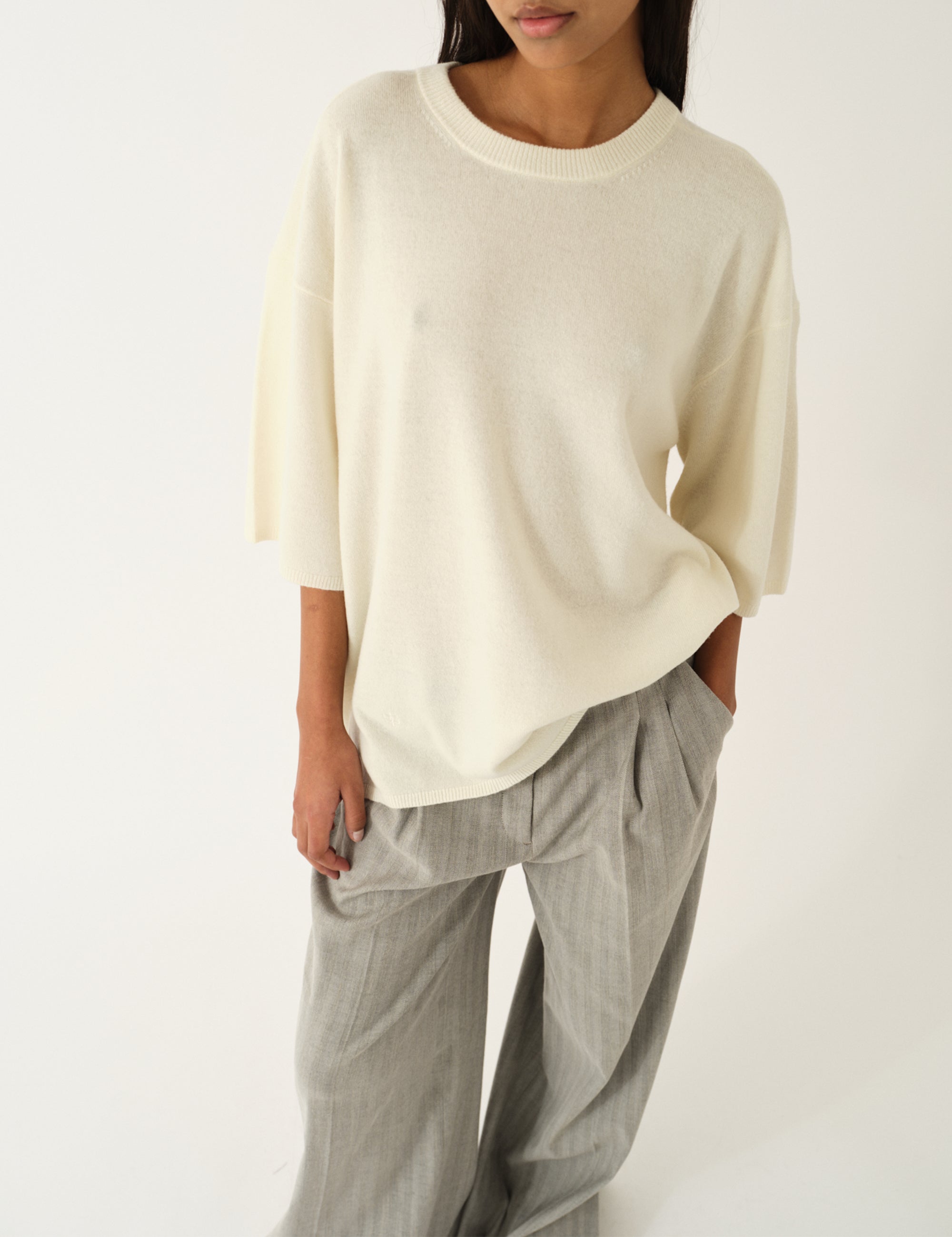 Como Oversized Tee Cream