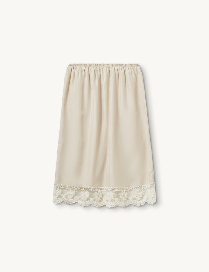 Darling Slip Skirt Ecru 4 / Ecru