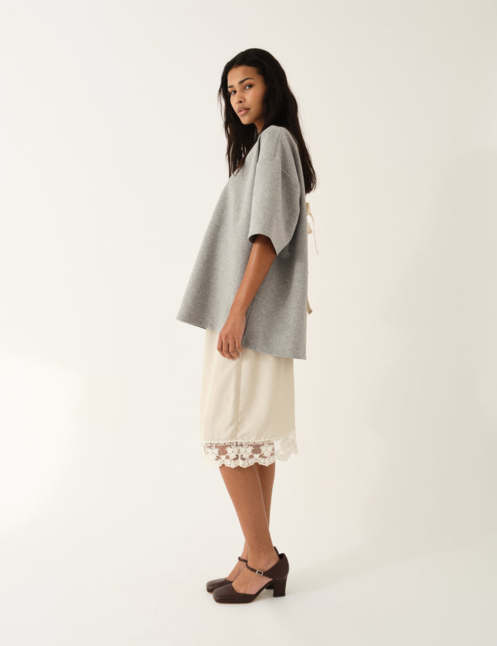 Darling Slip Skirt Ecru 4 / Ecru