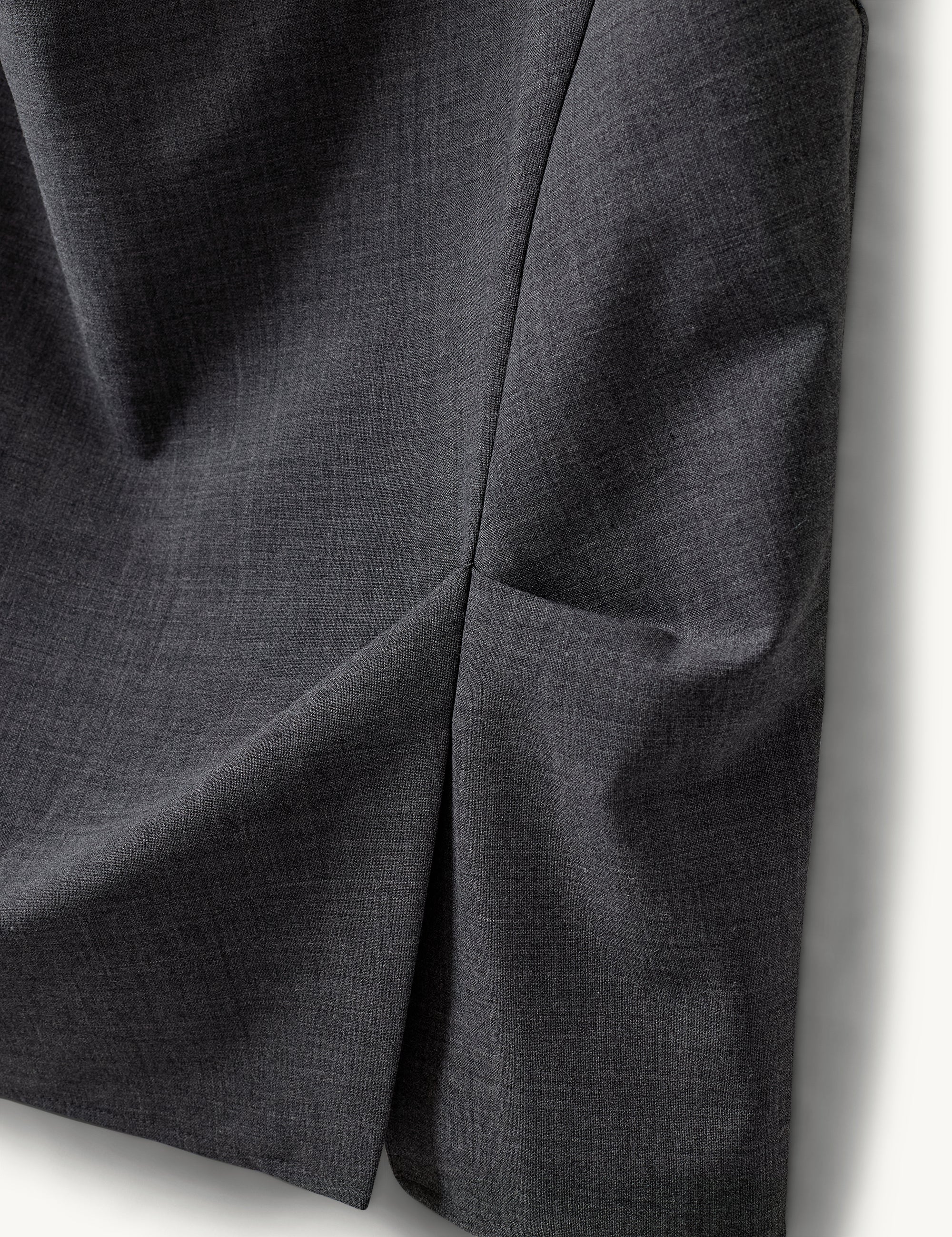 Grand Drape Top Grey Melange 4 / Grey Melange