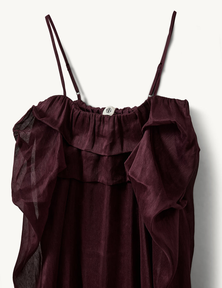 Prince Drape Gown Burgundy 4 / Burgundy