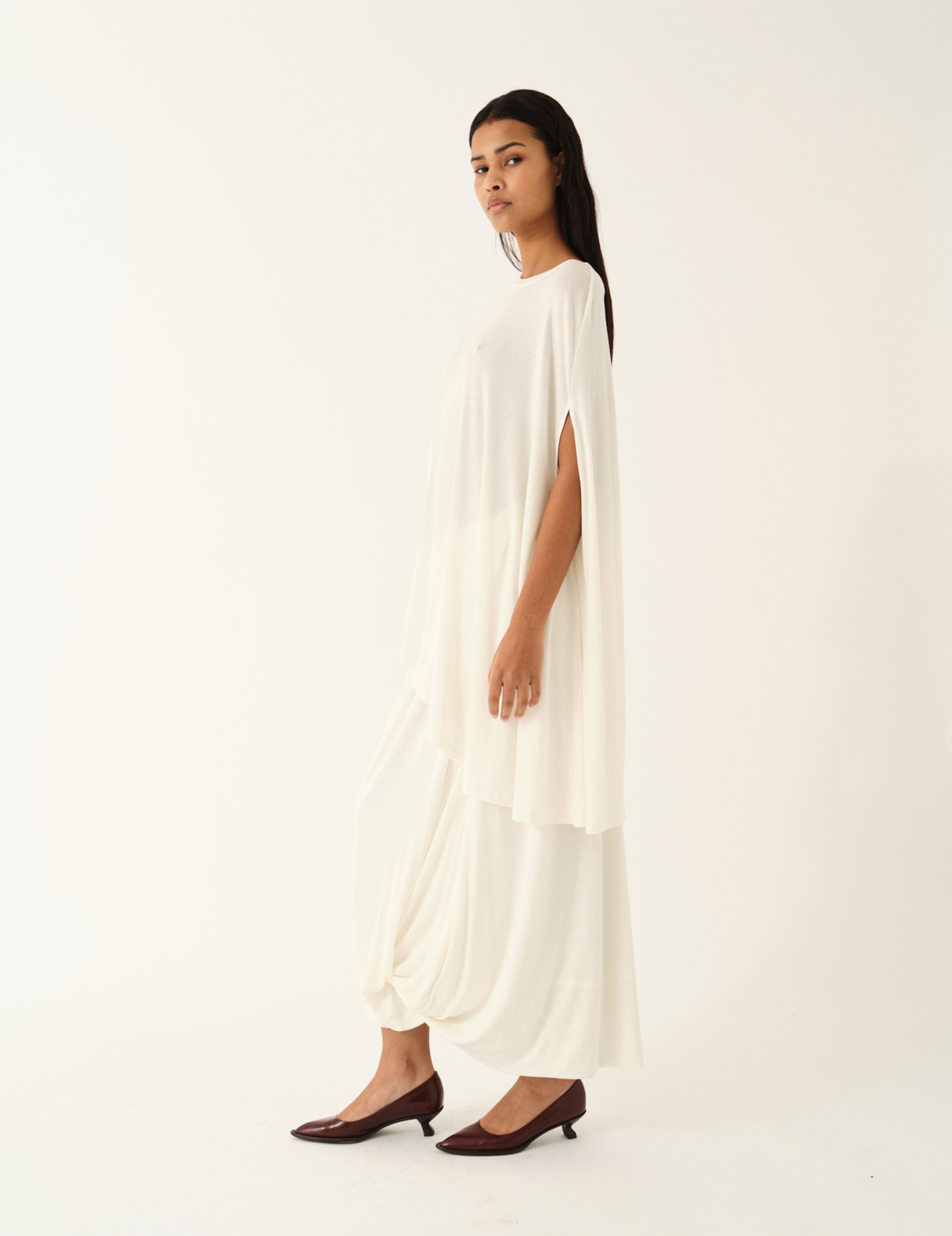 Breanna Knot Skirt Cream 4 / Cream