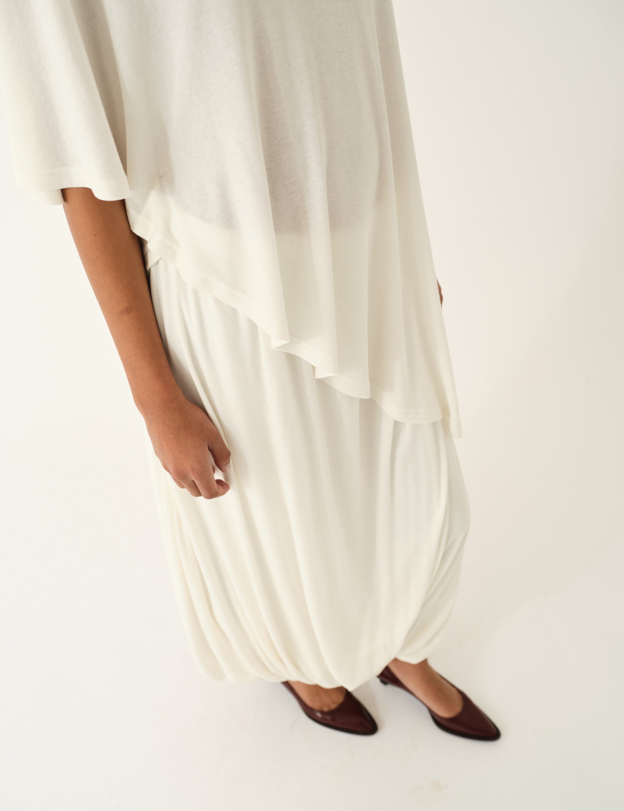 Breanna Knot Skirt Cream 4 / Cream