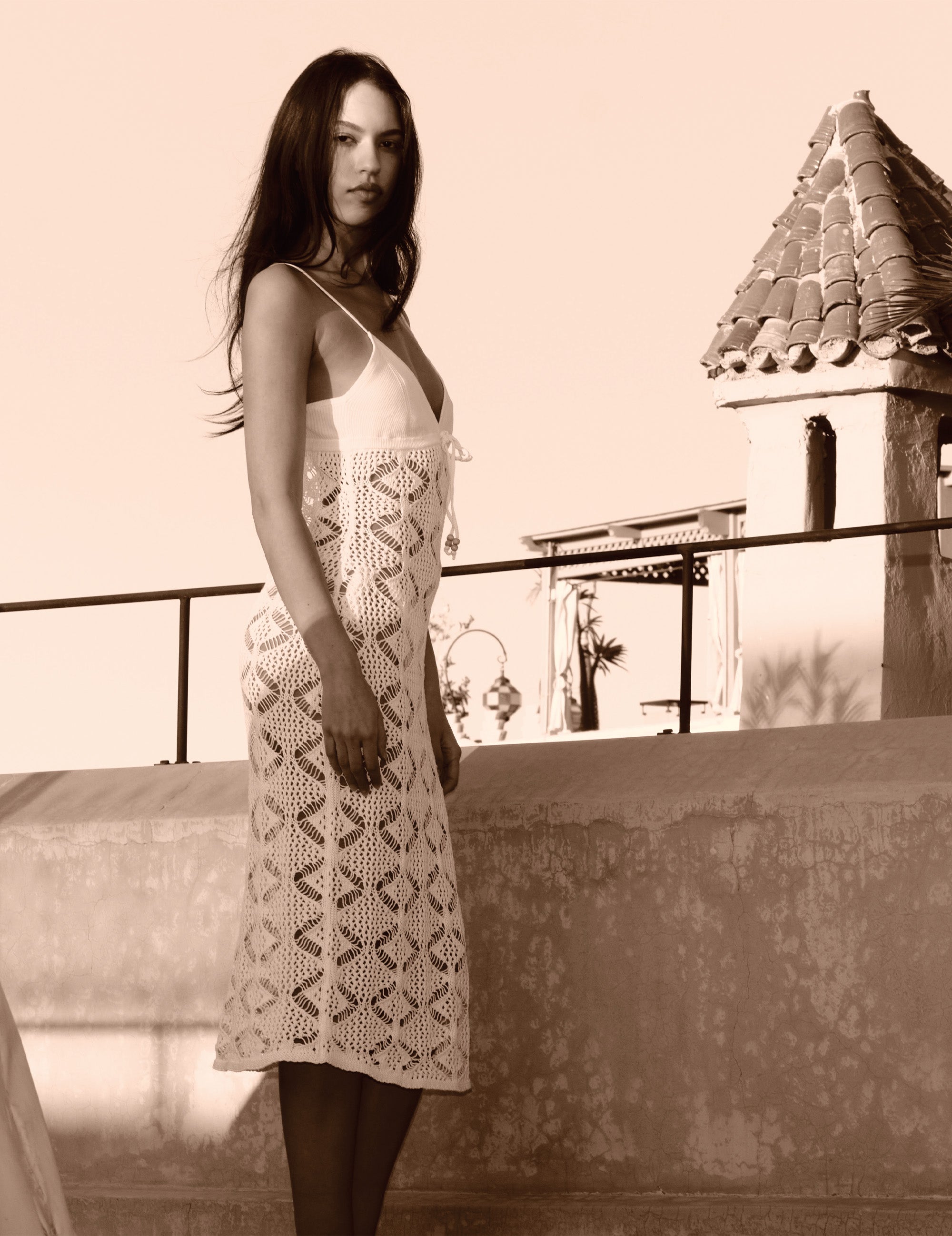 Marrakesh Midi Dress Cream 4 / Cream