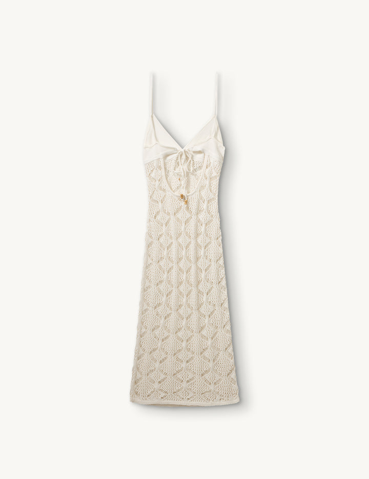 Marrakesh Midi Dress Cream 4 / Cream