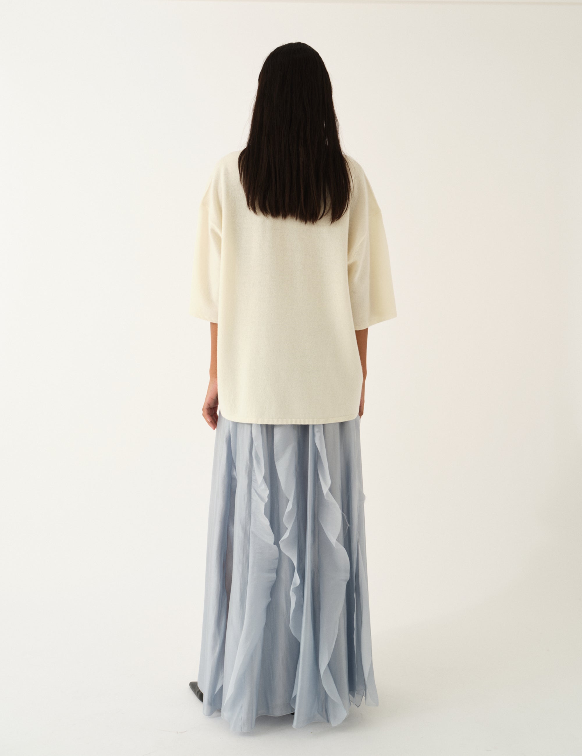 Gilian Statement Maxi Skirt Dusty Blue 4 / Dusty Blue