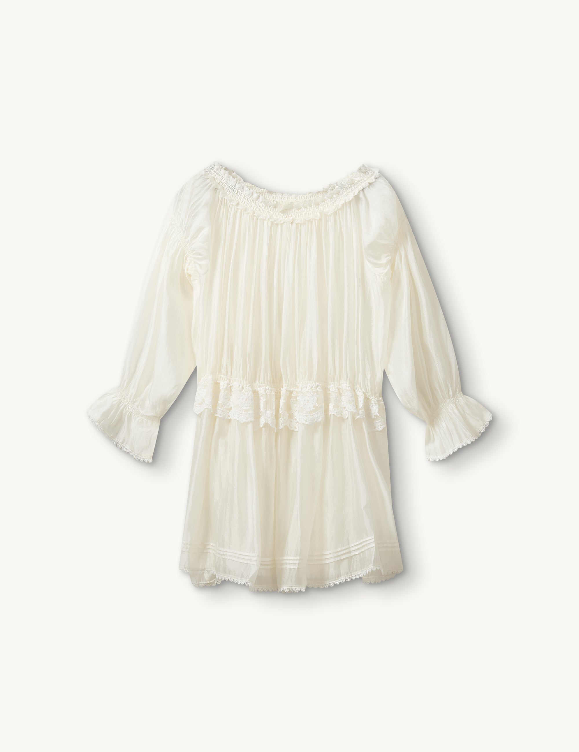 Gilian Baby Doll Dress Cream 4 / Cream