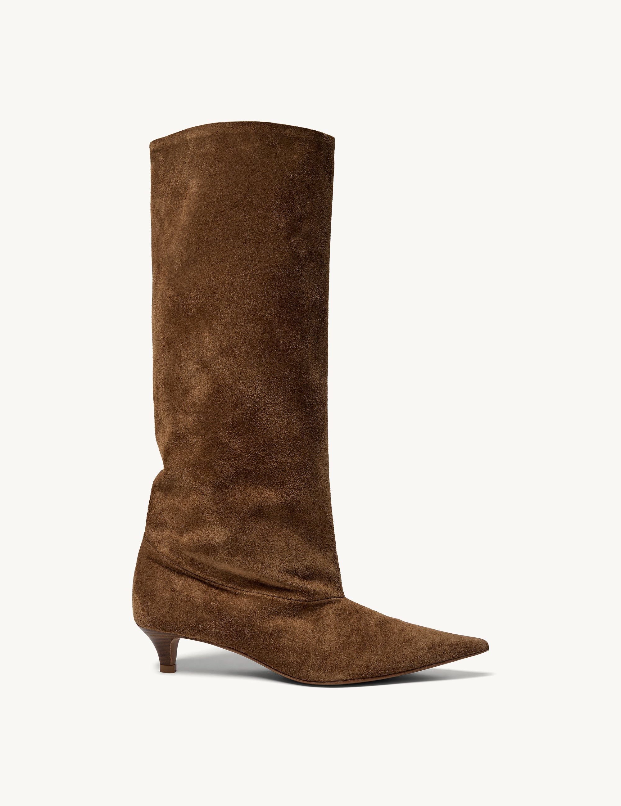 Gigi Suede Boots Chestnut